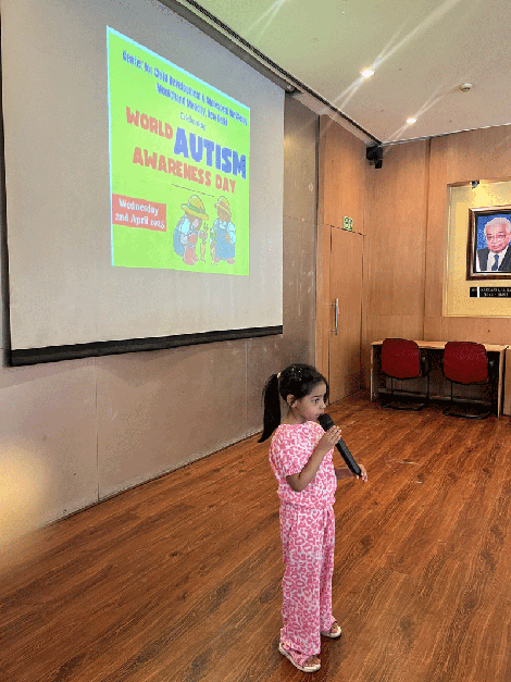 Expressions India: Center for Child Development and Adolescent Wellbeing, Moolchand Medcity, New Delhi celebrating: World Austim Awareness Day - Click to Enlarge