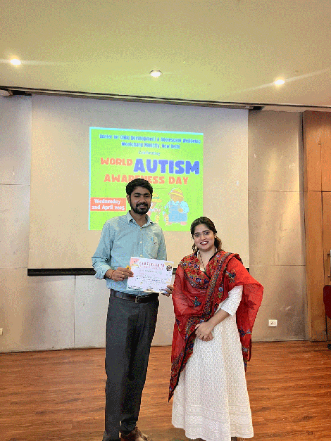 Expressions India: Center for Child Development and Adolescent Wellbeing, Moolchand Medcity, New Delhi celebrating: World Austim Awareness Day - Click to Enlarge