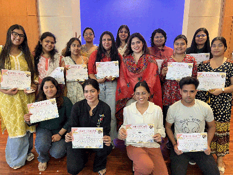 Expressions India: Center for Child Development and Adolescent Wellbeing, Moolchand Medcity, New Delhi celebrating: World Austim Awareness Day - Click to Enlarge