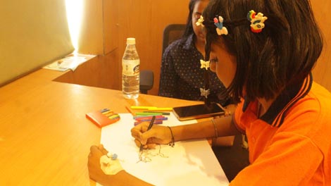 Expressions India: Center for Child Development and Adolescent Wellbeing, Moolchand Medcity, New Delhi celebrating: World Austim Awareness Day - Click to Enlarge