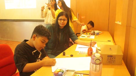Expressions India: Center for Child Development and Adolescent Wellbeing, Moolchand Medcity, New Delhi celebrating: World Austim Awareness Day - Click to Enlarge