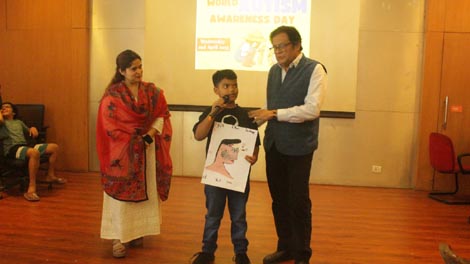 Expressions India: Center for Child Development and Adolescent Wellbeing, Moolchand Medcity, New Delhi celebrating: World Austim Awareness Day - Click to Enlarge