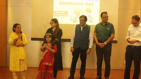 Expressions India: Center for Child Development and Adolescent Wellbeing, Moolchand Medcity, New Delhi celebrating: World Austim Awareness Day - Click to Enlarge