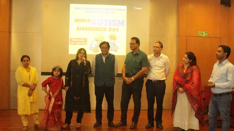 Expressions India: Center for Child Development and Adolescent Wellbeing, Moolchand Medcity, New Delhi celebrating: World Austim Awareness Day - Click to Enlarge