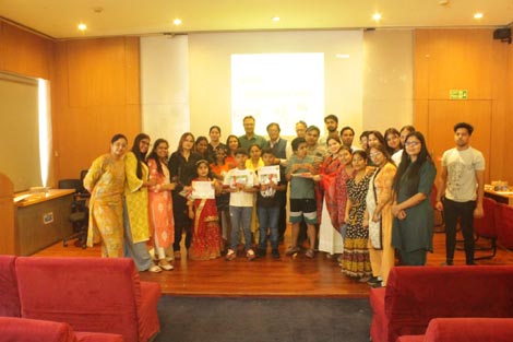 Expressions India: Center for Child Development and Adolescent Wellbeing, Moolchand Medcity, New Delhi celebrating: World Austim Awareness Day - Click to Enlarge