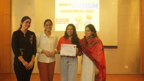 Expressions India: Center for Child Development and Adolescent Wellbeing, Moolchand Medcity, New Delhi celebrating: World Austim Awareness Day - Click to Enlarge
