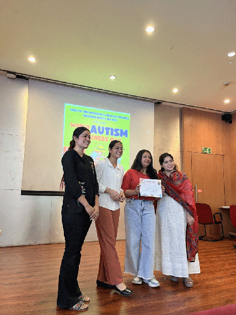 Expressions India: Center for Child Development and Adolescent Wellbeing, Moolchand Medcity, New Delhi celebrating: World Austim Awareness Day - Click to Enlarge