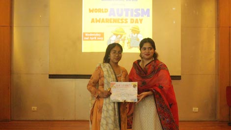 Expressions India: Center for Child Development and Adolescent Wellbeing, Moolchand Medcity, New Delhi celebrating: World Austim Awareness Day - Click to Enlarge