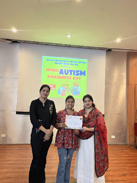 Expressions India: Center for Child Development and Adolescent Wellbeing, Moolchand Medcity, New Delhi celebrating: World Austim Awareness Day - Click to Enlarge