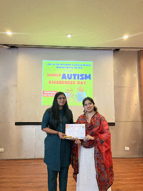Expressions India: Center for Child Development and Adolescent Wellbeing, Moolchand Medcity, New Delhi celebrating: World Austim Awareness Day - Click to Enlarge