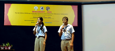 Expressions India: National MINDSMART Conclave-2025: The Life Skills and Wellbeing Leadership Course for School Adolescent Peer Educators / Ambassadors - Click to Enlarge