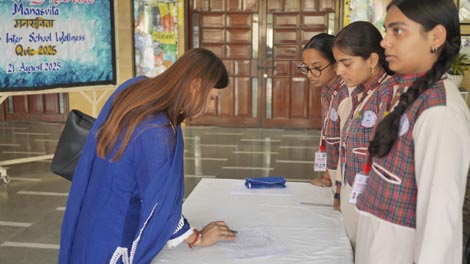 Expressions India: MANASVITA: The Inter-School Wellness Quiz 2025 (National Capital Region of Delhi): Kulachi Hansraj Model School, Ashok Vihar, Delhi - Click to Enlarge