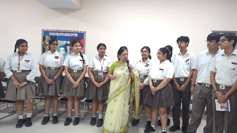 Expressions India: Adolescent Life Skills & Wellbeing Program at Mayoor School, Noida: Sessions conducted by Ms Geeta Mehrotra, Sr. Resource Faculty of Expressions India - Click to Enlarge