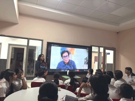 Expressions India: Adolescent Life Skills & Wellbeing Program at Mayoor School, Noida: Sessions conducted by Ms Geeta Mehrotra, Sr. Resource Faculty of Expressions India - Click to Enlarge