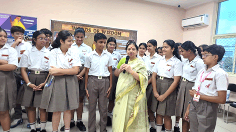 Expressions India: Adolescent Life Skills & Wellbeing Program at Mayoor School, Noida: Sessions conducted by Ms Geeta Mehrotra, Sr. Resource Faculty of Expressions India - Click to Enlarge