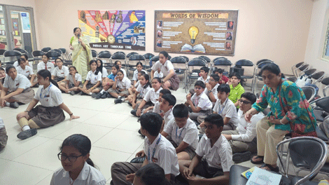 Expressions India: Adolescent Life Skills & Wellbeing Program at Mayoor School, Noida: Sessions conducted by Ms Geeta Mehrotra, Sr. Resource Faculty of Expressions India - Click to Enlarge