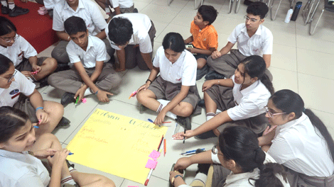 Expressions India: Adolescent Life Skills & Wellbeing Program at Mayoor School, Noida: Sessions conducted by Ms Geeta Mehrotra, Sr. Resource Faculty of Expressions India - Click to Enlarge