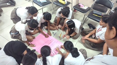 Expressions India: Adolescent Life Skills & Wellbeing Program at Mayoor School, Noida: Sessions conducted by Ms Geeta Mehrotra, Sr. Resource Faculty of Expressions India - Click to Enlarge