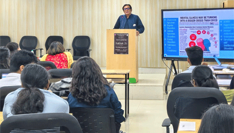 Expressions India: Annual Academic Day of the B.A. Programme Association at Kamala Nehru College: From Scroll to Soul � The Impact of Social Media on Mental Health - Click to Enlarge